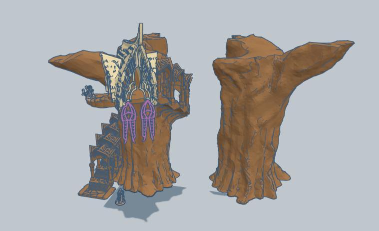 Lothlorien Trees 10mm Scale