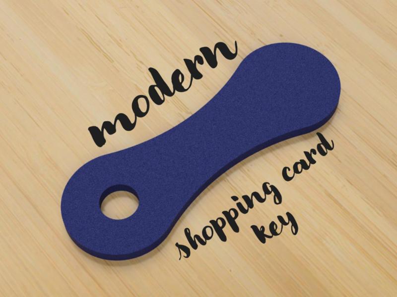 Modern Shopping Cart Key