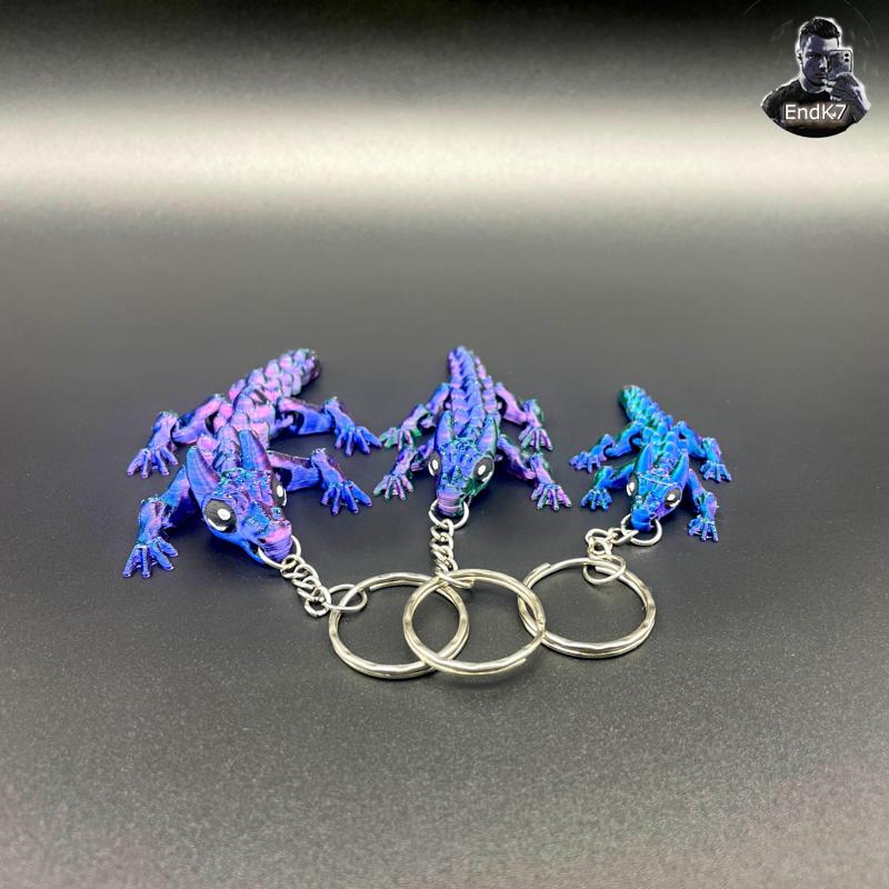 Baby Bull Dragon Keychain – Flexi – Print in Place – No Supports – Fantasy