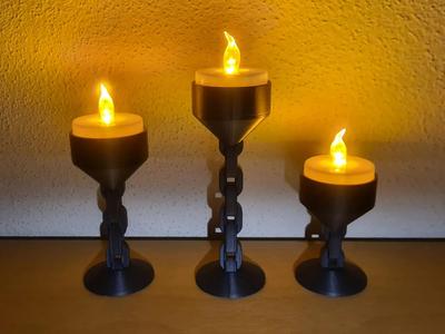 Chain candle stand (no supports needed)