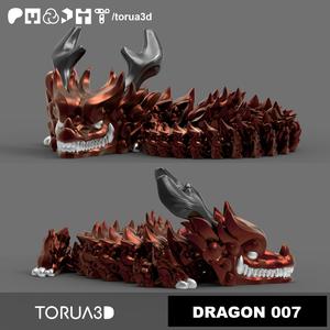 Articulated Dragon 007 – Print in place – No supports – STL