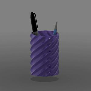 Twisted Spiral Pen Cup