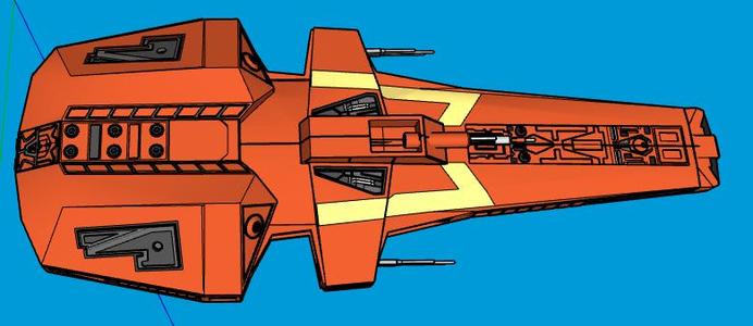 Scorpio Blake’s 7 Wander Class Planet hopper