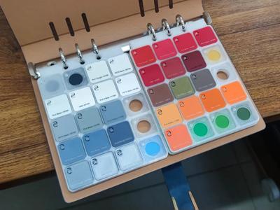 Swatch Display Board – Compatible with A5 Loose-Leaf Notebook