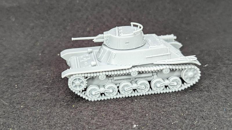 Type 98 Ke-Ni Light Tank + 2 Tankmen (Japan, WW2)