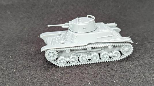 Type 98 Ke-Ni Light Tank + 2 Tankmen (Japan, WW2)