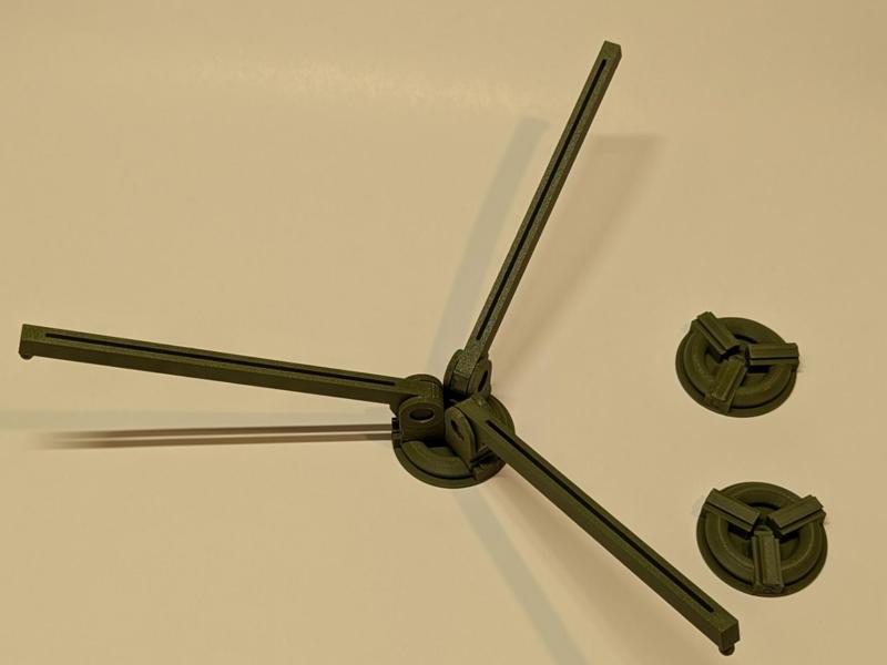 Fletching Jig w/ L, R, Straight hubs snap assembly