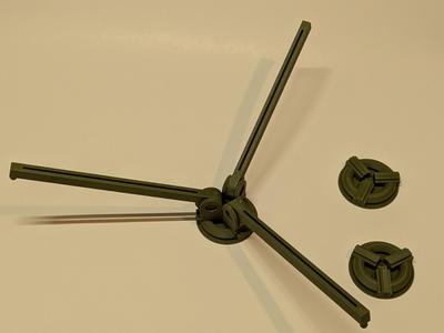 Fletching Jig w/ L, R, Straight hubs snap assembly