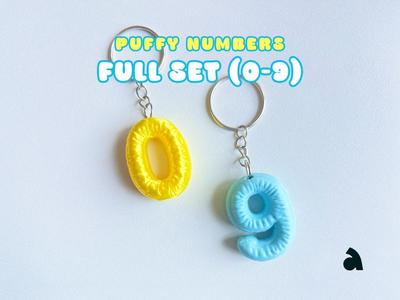 Puffy Numbers | Full 0-9 Set