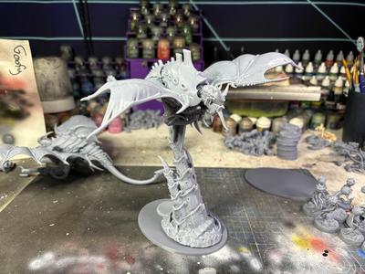 tyranids large flight stands 120x92mm