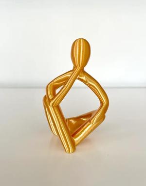 Abstract Thinker Sculpture – No Supports