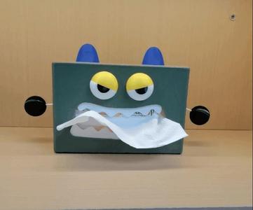 Monster Creative Tissue Box (Multi-part multicolor, no AMS required)