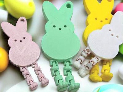 Easter Peep Keychain