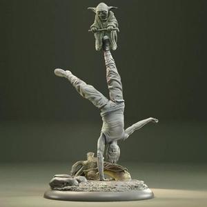 Jedi in Training in Diorama STL Files for 3D Printing | Assembly Model