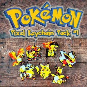 Pokemon Pixel Keychain – Pack #1