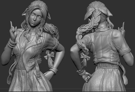 Aerith Gainsborough Final Fantasy VII REMAKE HIDEF KEYED