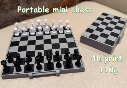 Portable mini chess
