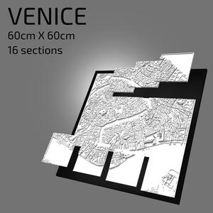 3D Venice | Digital Files | 3D STL File | Venice 3D Map | 3D City Art | 3D Printed Landmark | Model of Venice Skyline | 3D Art