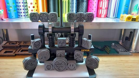 Leather Stamp 100mm Phoenix 2