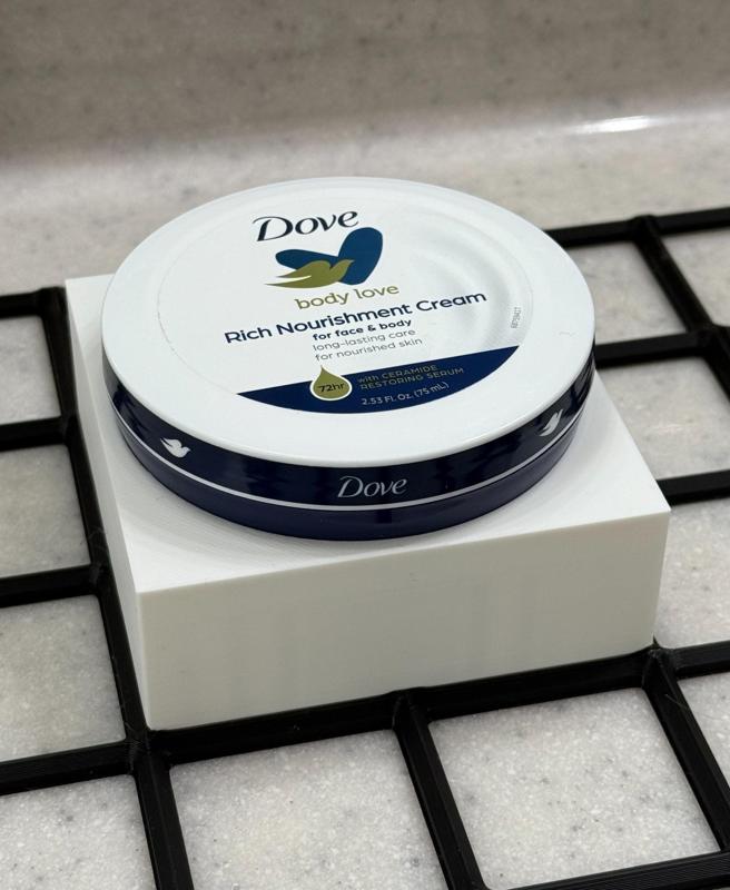 gridfinity holder for dove rich nourishment cream