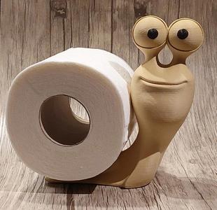 toilet roll snail
