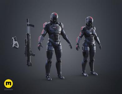 Mass Effect Commander Shepard Cosplay Collection
