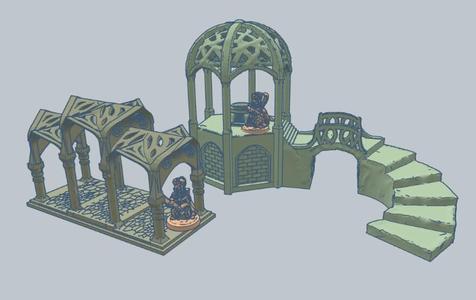 Lothlorien Arches 10mm Scale