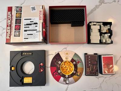 Power Vacuum Board Game Insert (Deluxe + Sleeves)
