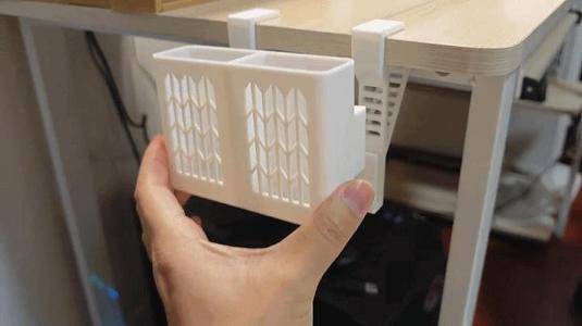 Desk Edge Hollow Storage Box (Glue-Free, Hardware-Free)