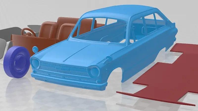 Mitsubishi Colt 1000F 1966 Printable Car