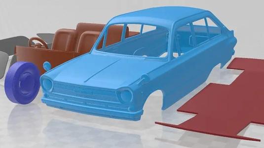 Mitsubishi Colt 1000F 1966 Printable Car