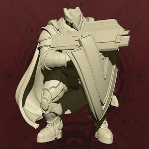 (Mercy’s Reach) Void Knight – Shield and Gun Pose