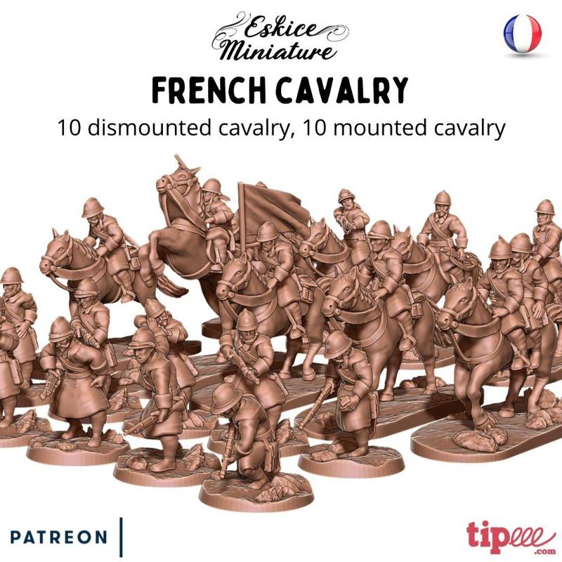 Cavalry – French army WW2 – 28mm for wargame