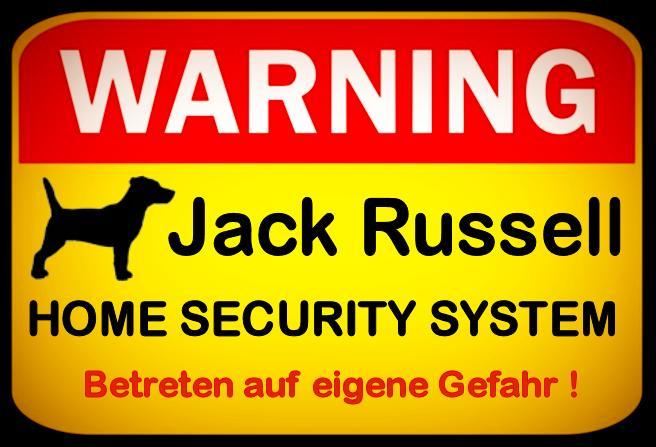 Jack Russell Warnschild