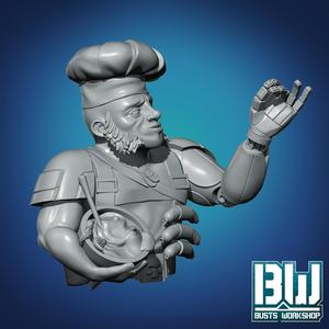 Hive World Halfling Chef (55mm Bust)