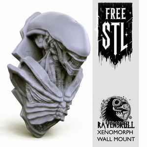 Xenomorph Bust  Wall Mount