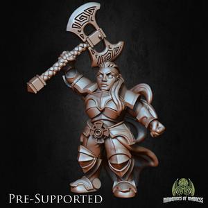 Rilonna Ironmind [PRE-SUPPORTED] Female Dwarf Fighter