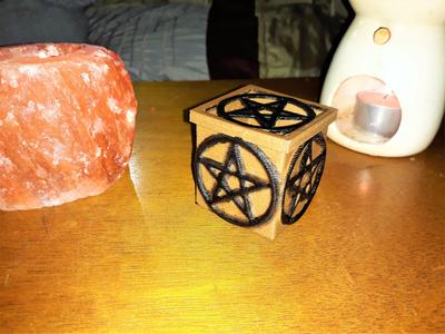 Pentagram electric candle box
