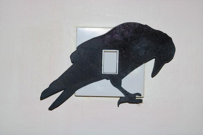Raven light switch cover
