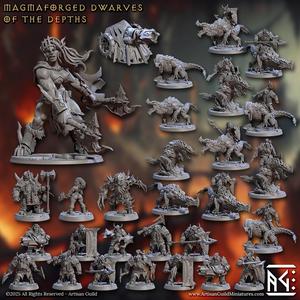 Magmaforged Dwarves of the Depths (Complete set - 72)