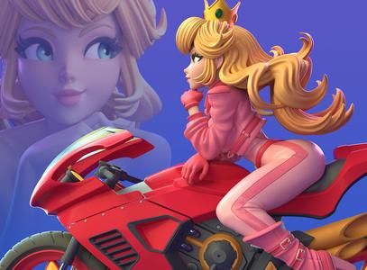 Princess Peach Super Mario Multi Version SFW NSFW STL