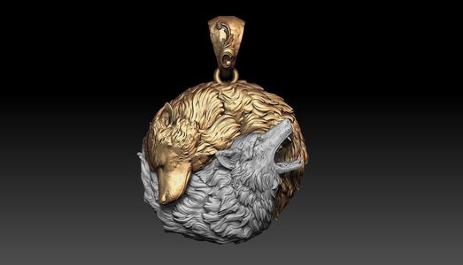 Wolf pendant
