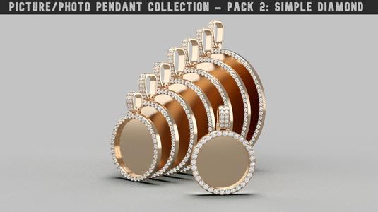 Picture Pendant Collection Pack 2 – Simple Diamond
