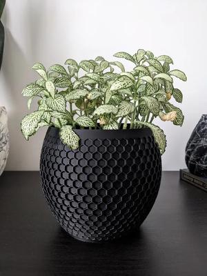 Faded Honeycomb Planter