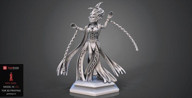 Banshee 3D Printing Figurine | Static