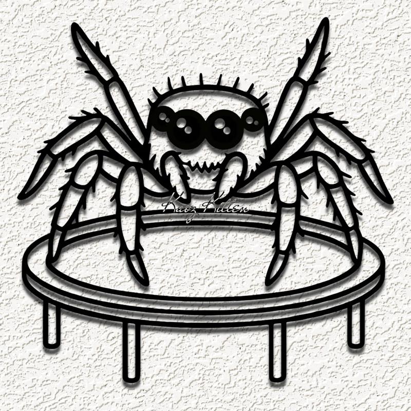jumping spider trampoline wall art home decor