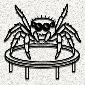 jumping spider trampoline wall art home decor