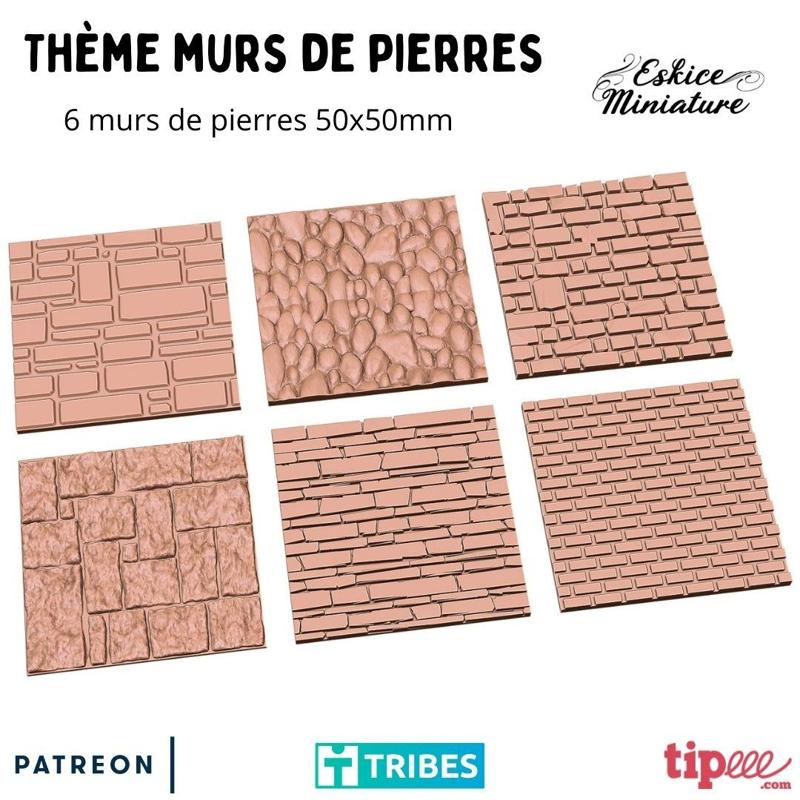 Walls – Models for wargame & diorama scenery by Eskice Miniature