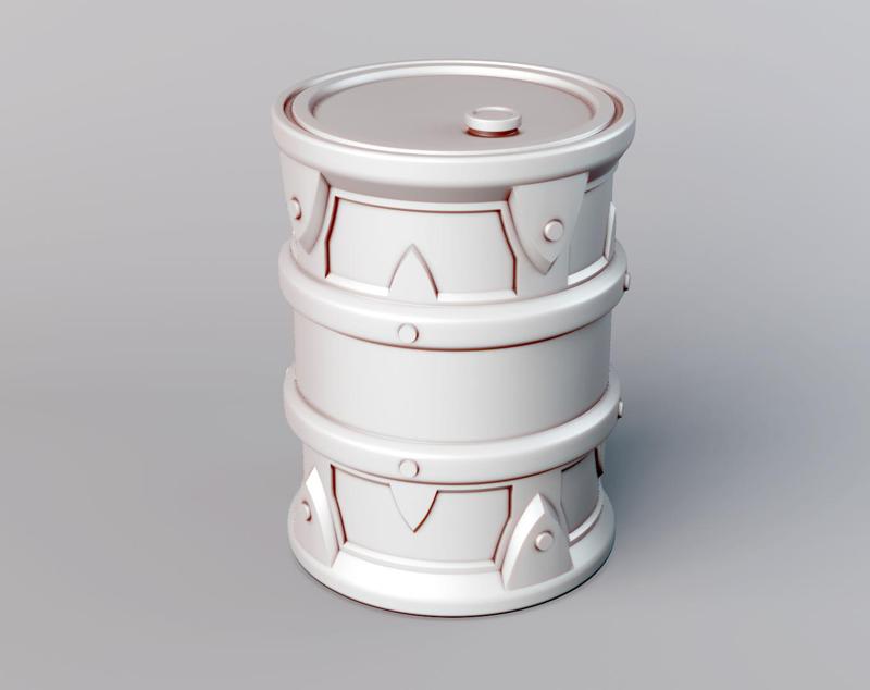 Fuel barrel – Warhammer 40k/30k/Necromunda/dark sci-fi board games