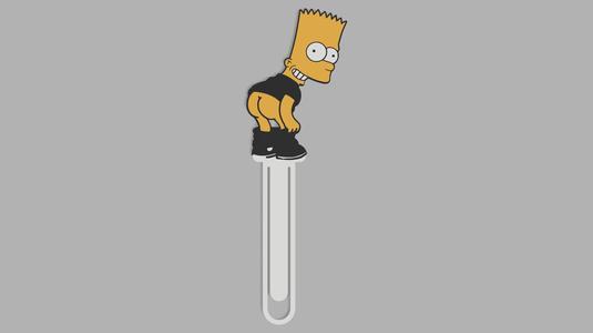 BookMark Bart Simpson